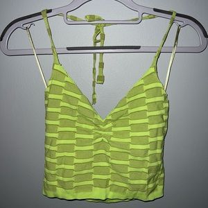 Garage Green Checkered Top